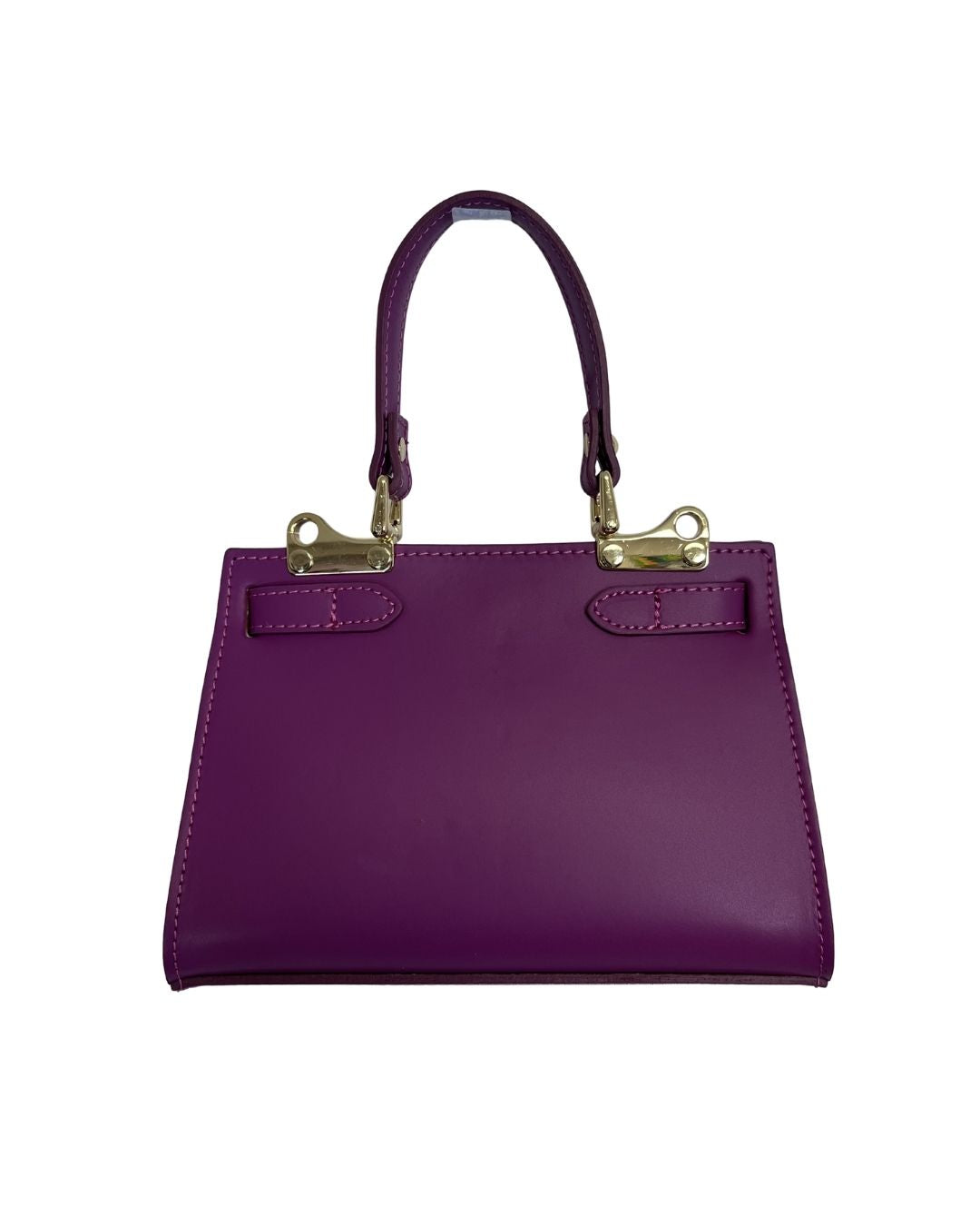 VERA PELLE Purple Leather Handbag