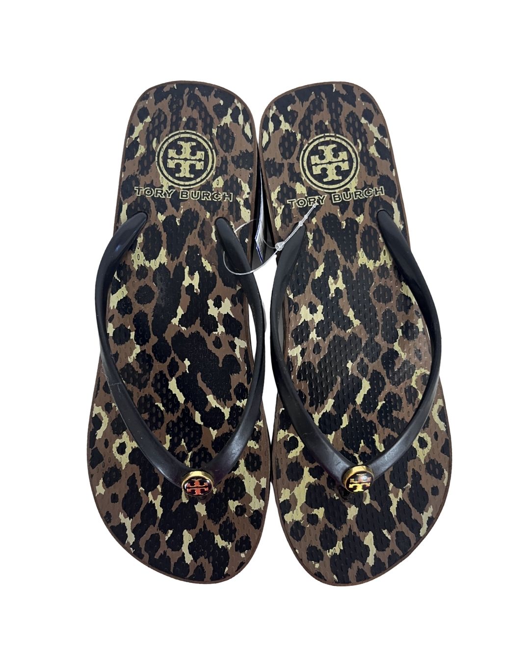 TORY BURCH Leopard Print Platform Sandals (Size 7.5)