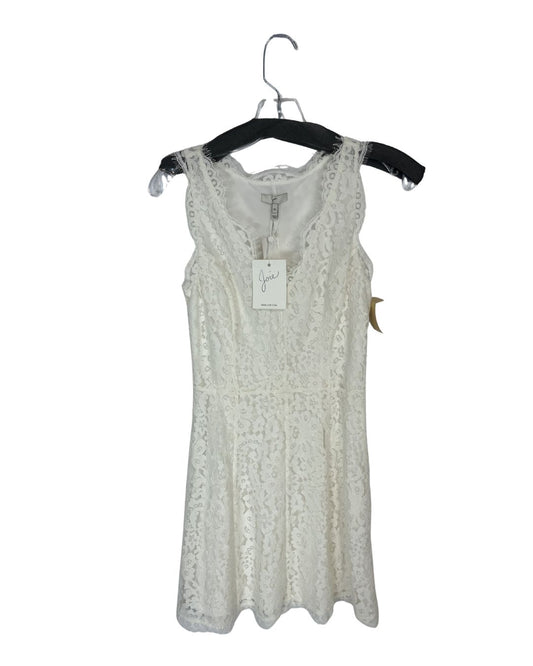 JOIE White Floral Lace Dress (Size XS)