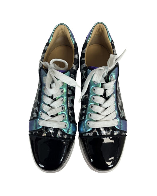 CHRISTIAN LOUBOUTIN Vieira Orlato Multi-Color Metallic Sneakers (Size 38)