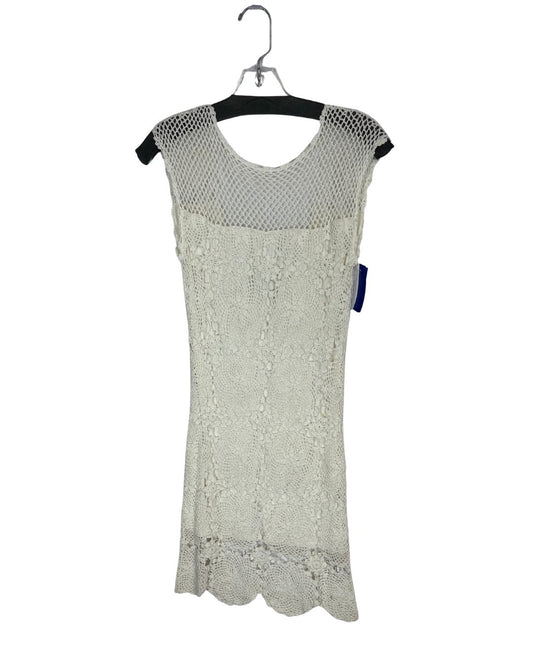 TRINA TURK White Crochet Dress (Size M)