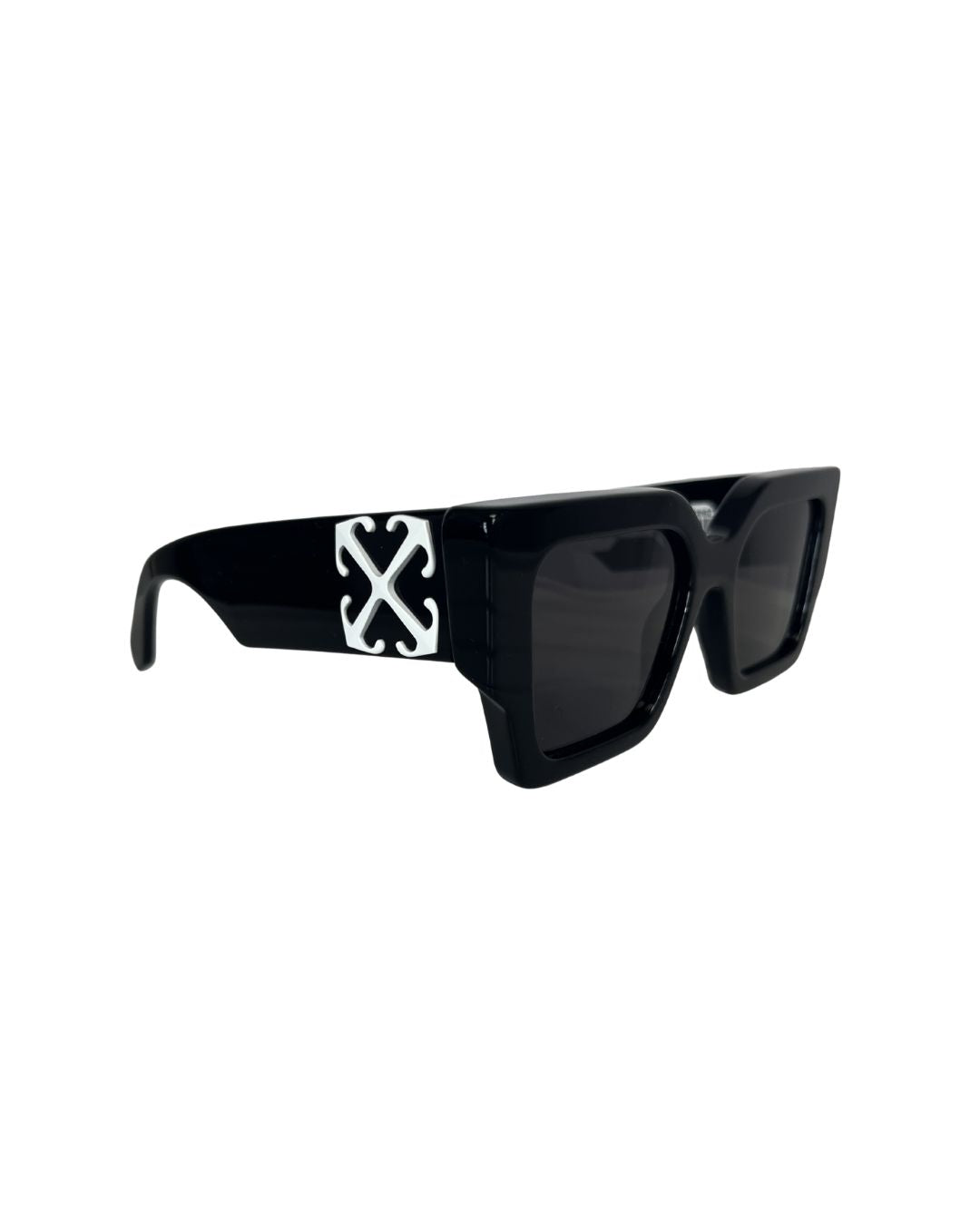 OFF WHITE Rectangular Framed Black Sunglasses