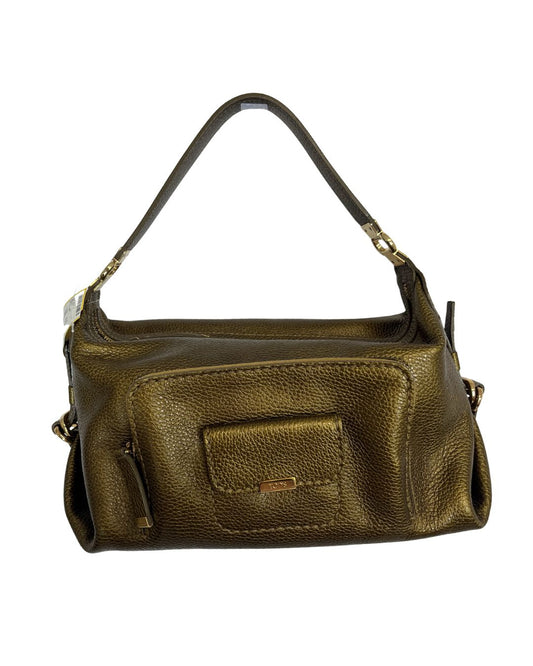 TOD'S Metallic Gold Leather Handbag