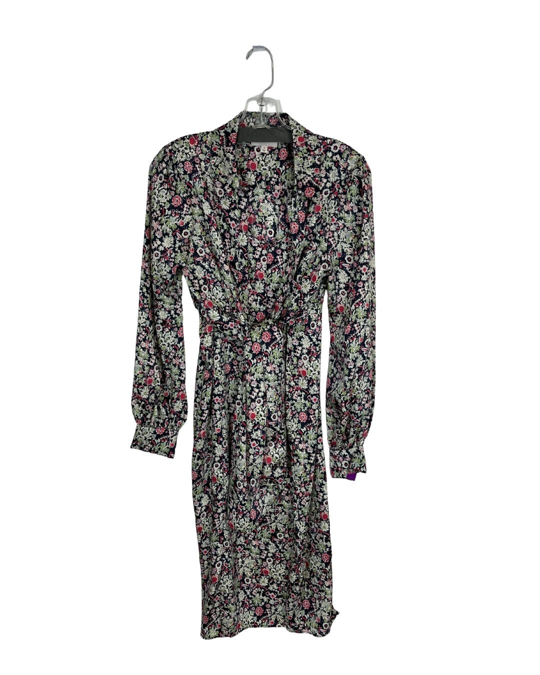 CINQ A SEPT Floral Midi Dress (Size 10)