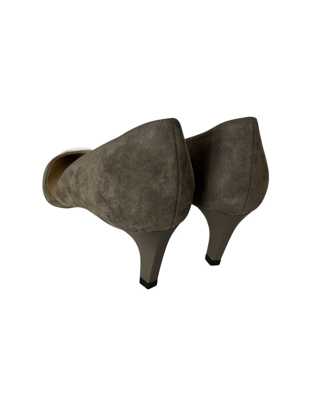 JIMMY CHOO Brown Suede Kitten Heel Pumps (Size 6.5)