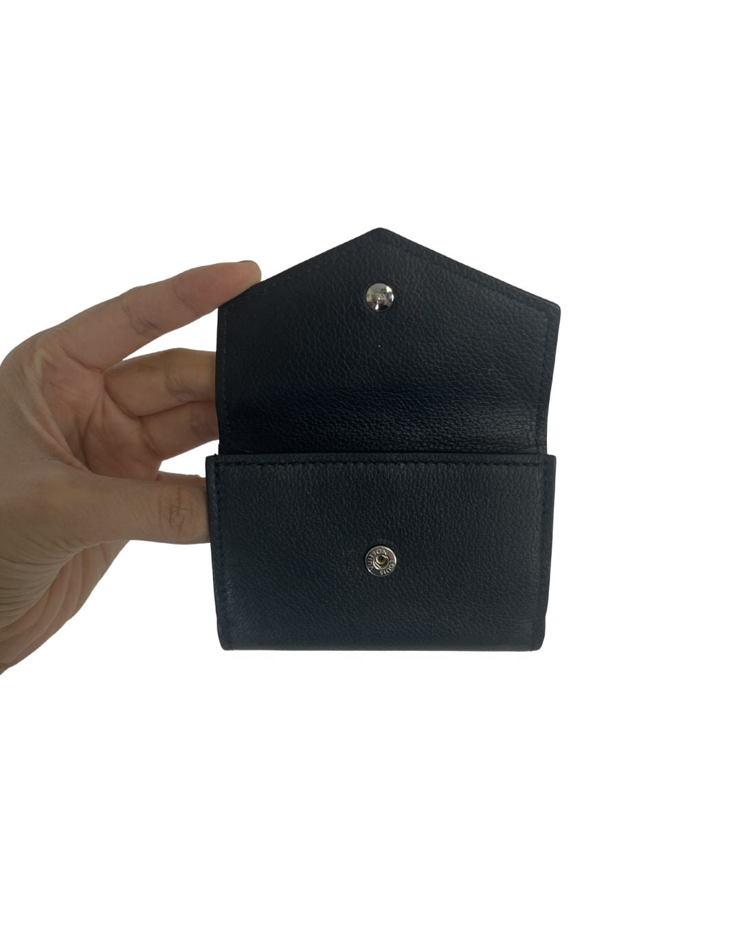 LOUIS VUITTON Lockmini Black Leather Wallet