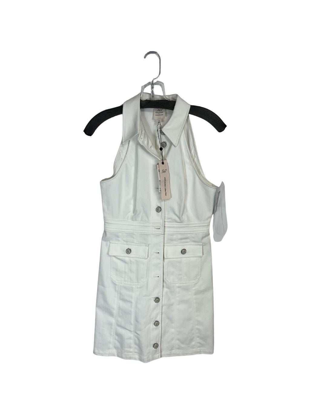 CINQ A SEPT Lilian White Button Down Mini Dress (Size 4)