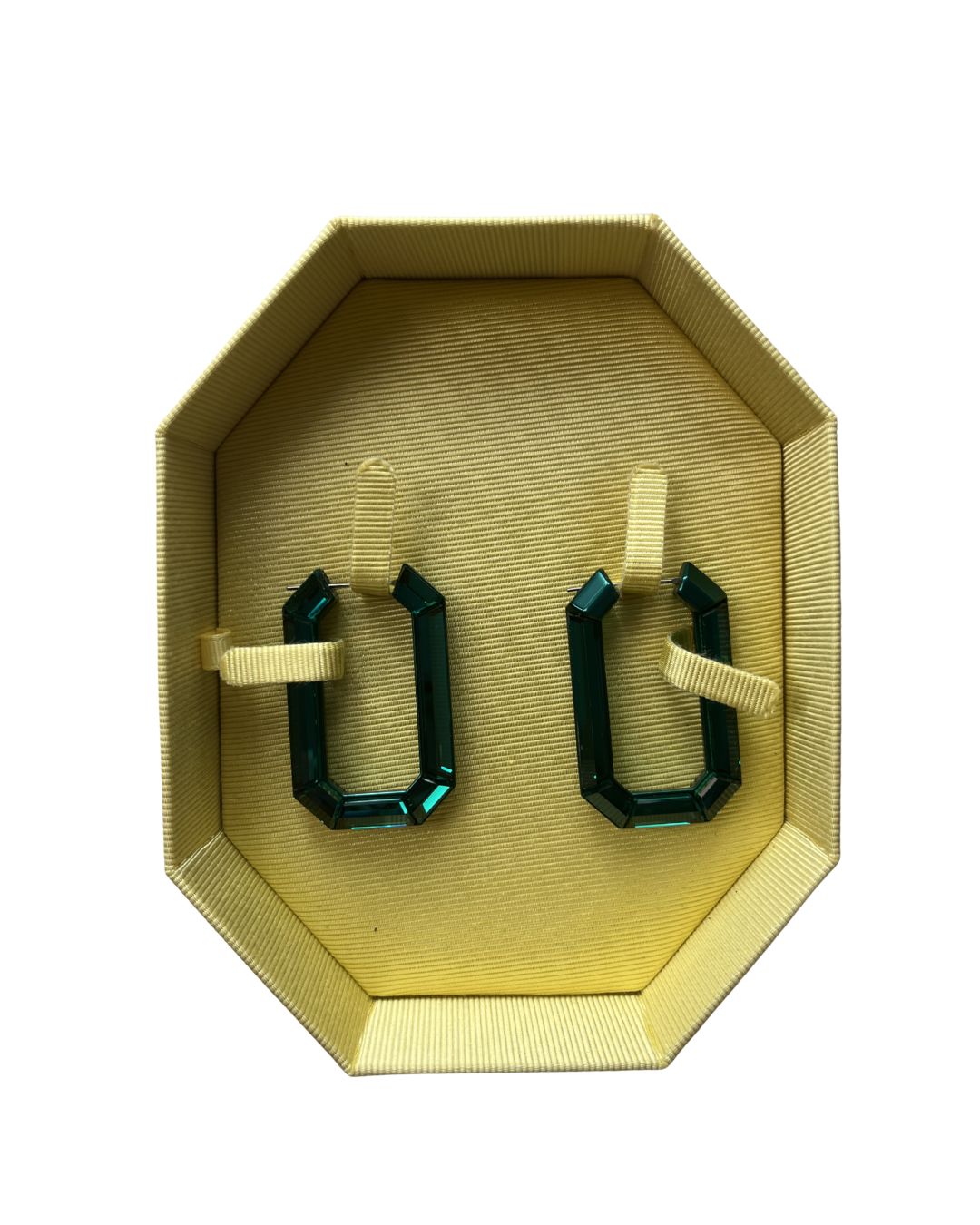 SWAROVSKI Lucent Green Hoop Earrings