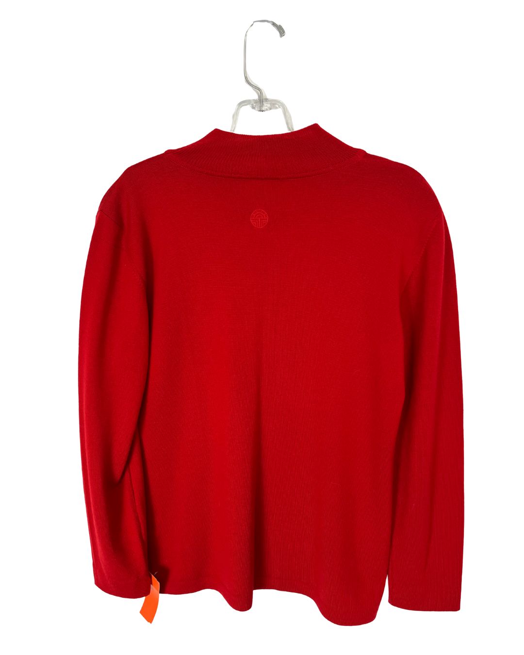 LOUIS FERAUD Deep Red High-Neck Sweater (Size 8)