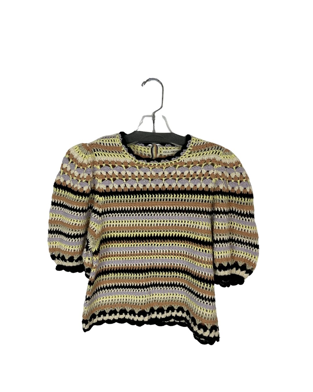ULLA JOHNSON Irene Knit Multi-Color Pullover Shirt (Size XS)