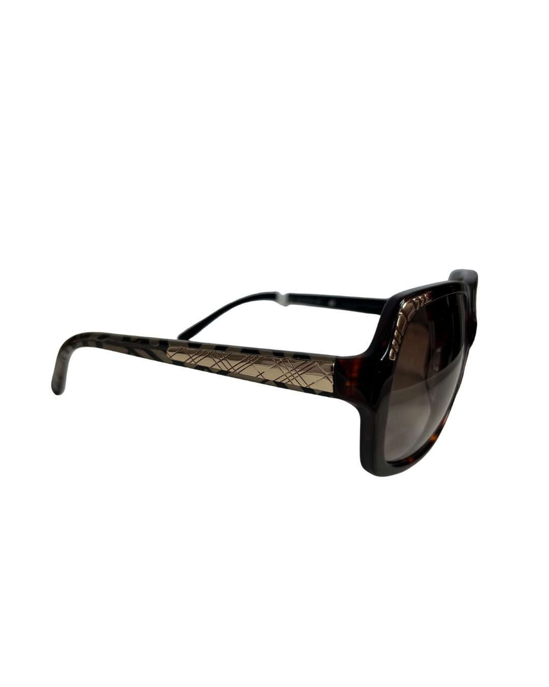 BURBERRY Check Square Sunglasses