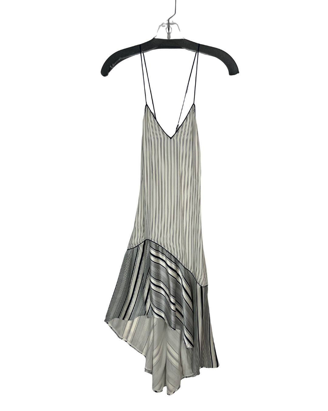 JONATHON SIMKHAI Blue & White Striped Midi Dress (Size 4)