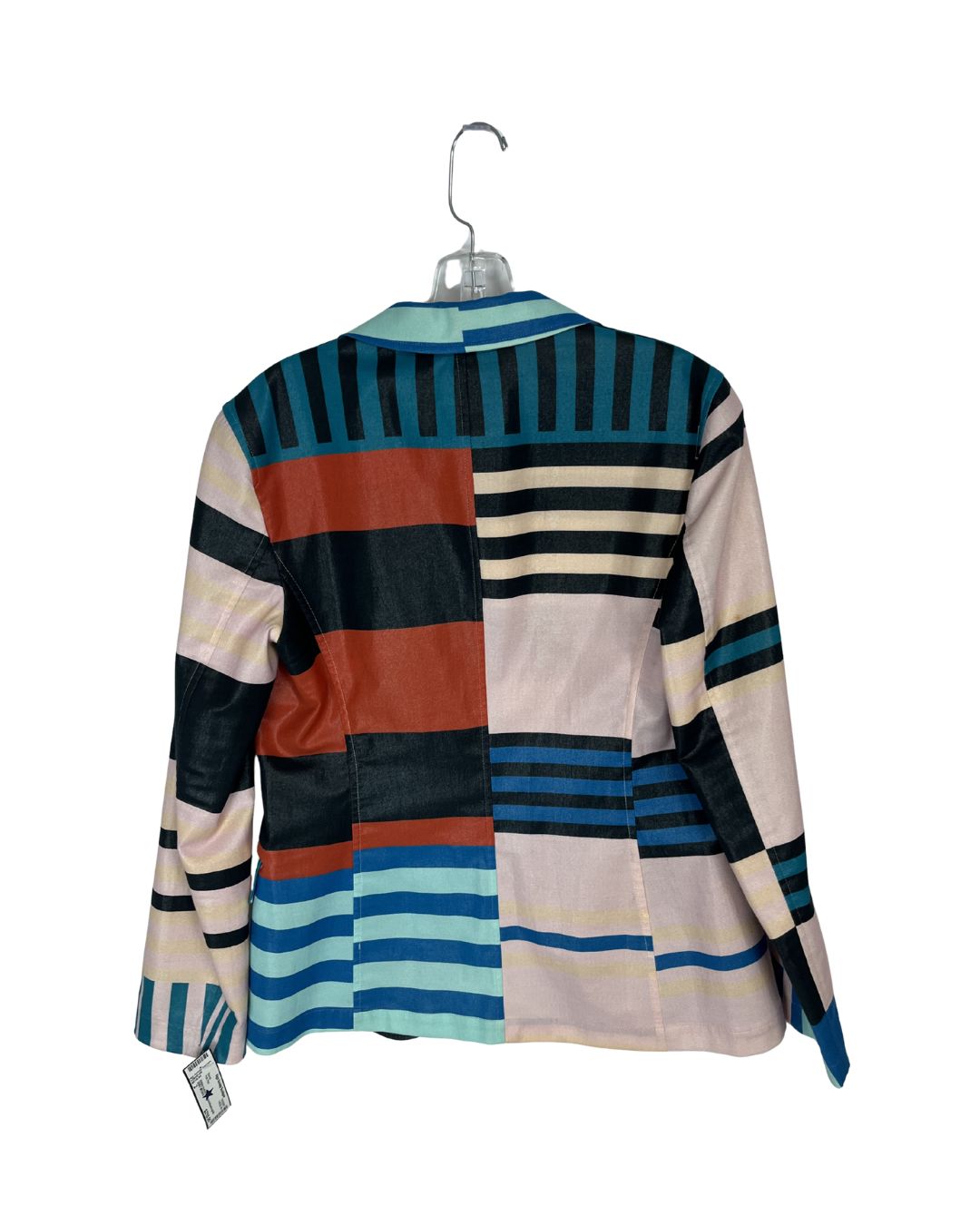 ISSEY MIYAKE Multi-Color Block Striped Blazer (Size 2)