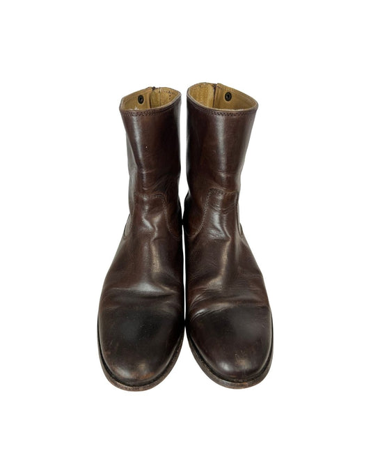 FRYE Brown Short Leather Boots (US 9)