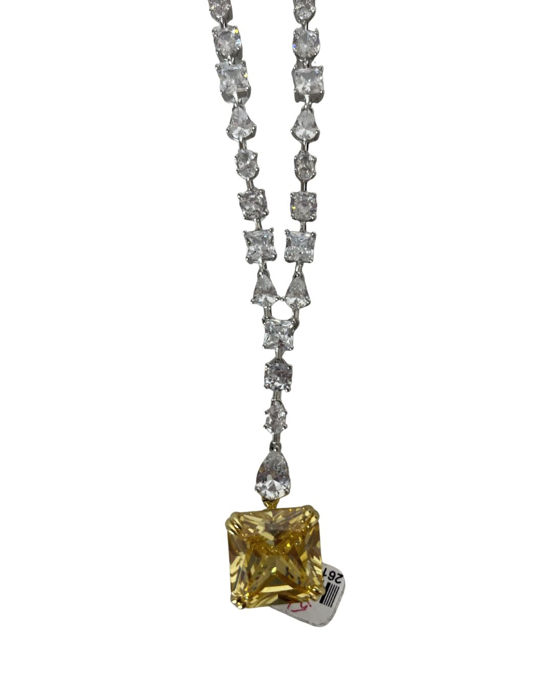 SAYABLING White & Yellow Sapphire Necklace