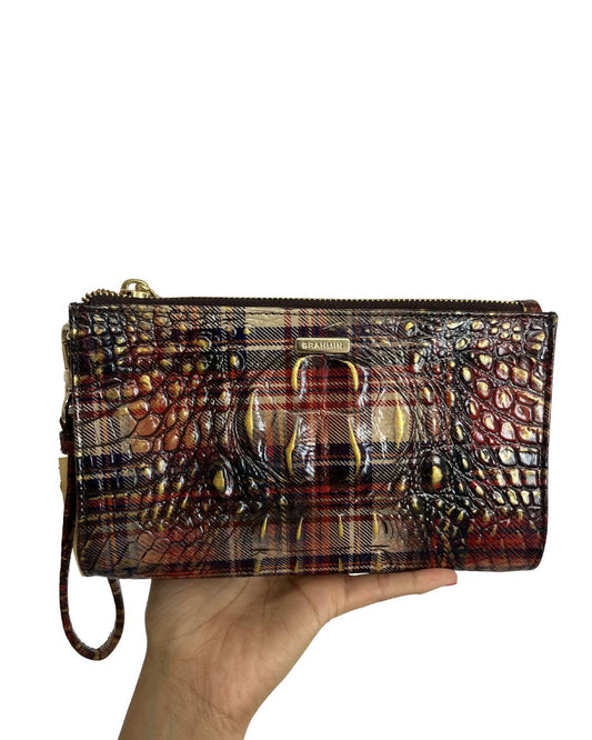 BRAHMIN Ady Plaid Tartan Melbourne Wristlet Wallet