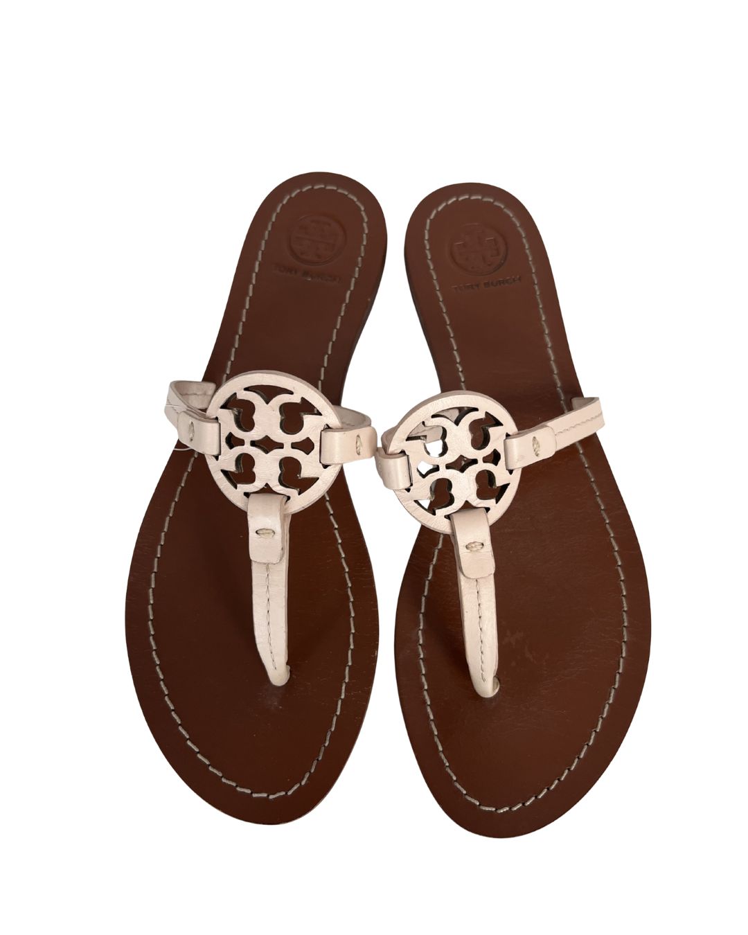 TORY BURCH Miller Light Pink Leather Sandals