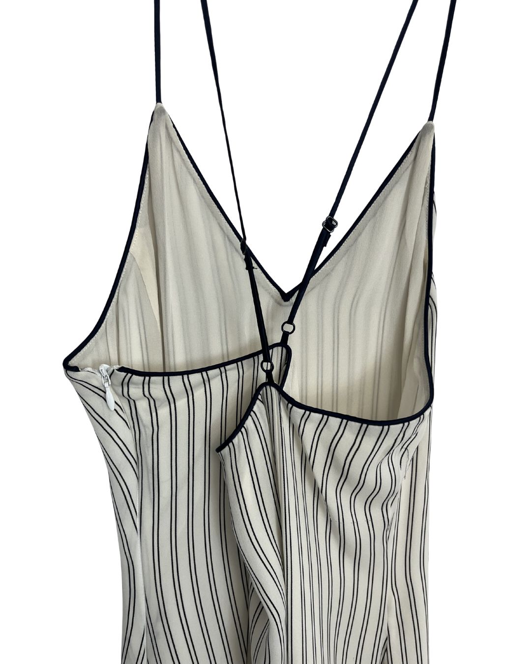 JONATHON SIMKHAI Blue & White Striped Midi Dress (Size 4)