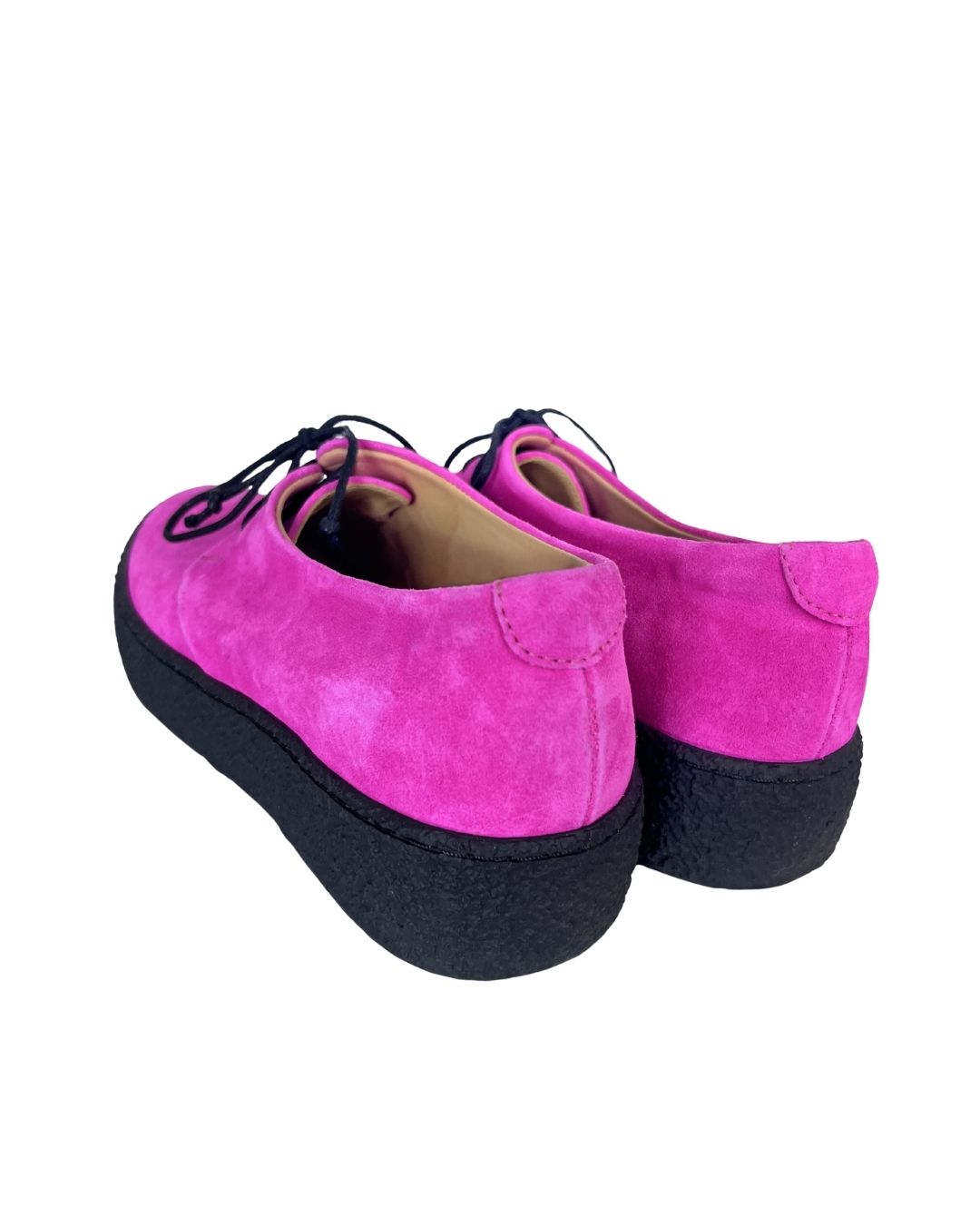 TRACEY NEULS Pink Suede Oxford Shoes (Size 9)