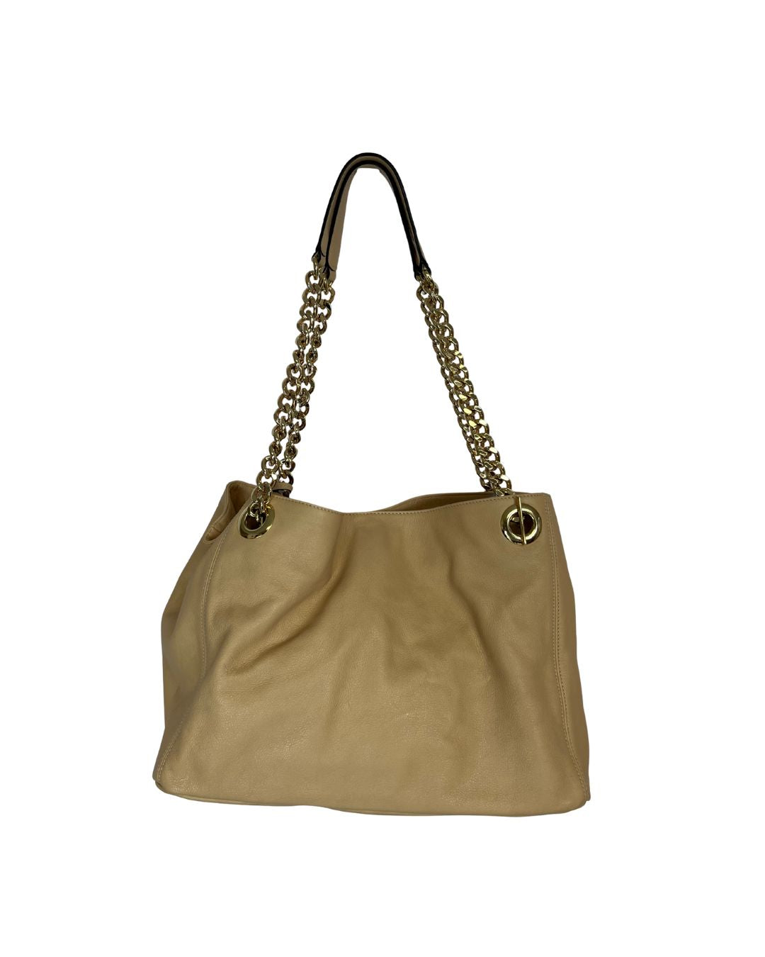 VALENTINO Verra Signature Leather Tan Tote Bag