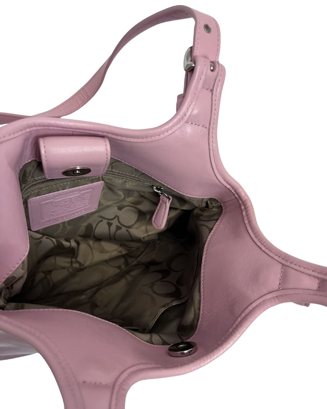 COACH Pink Leather Soho Shoulder Bag