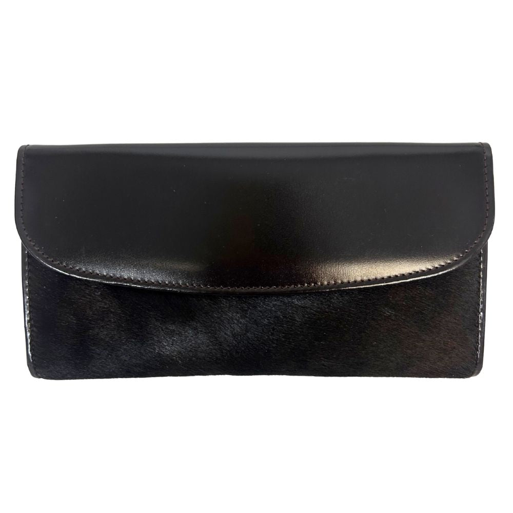 Gucci Brown Calfskin Leather Bifold Wallet – Goldtone Flip Clasp (With Box, Signs of Wear)