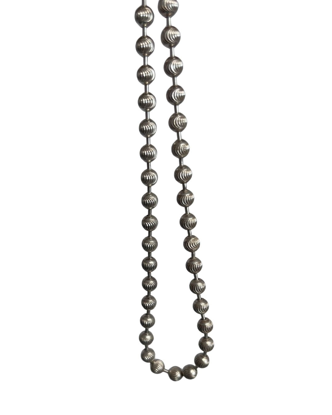 GUCCI Silver Ball Chain Toggle Necklace