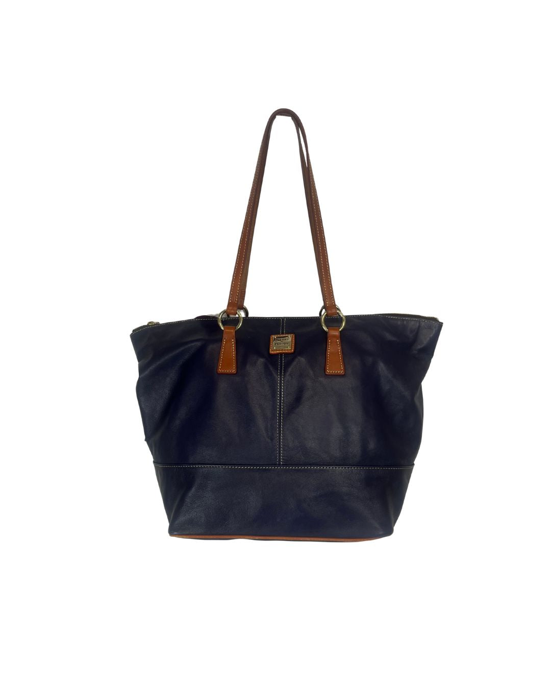 Dooney & Bourke Navy Leather Tote