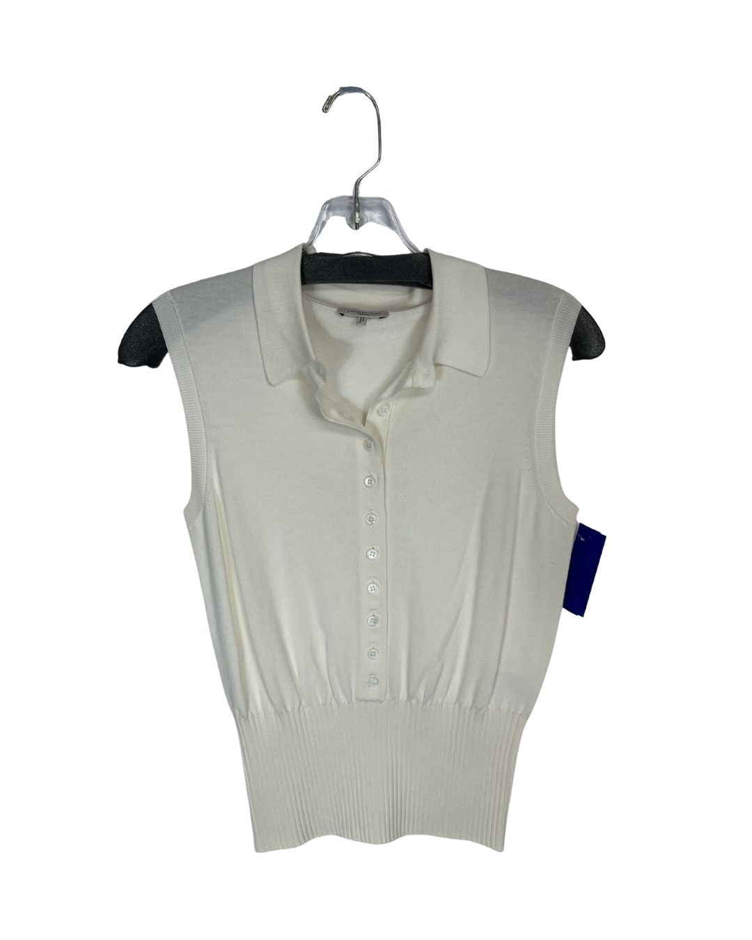 LAFAYETTE 148 White Sleevless Knit Top (Size XS)
