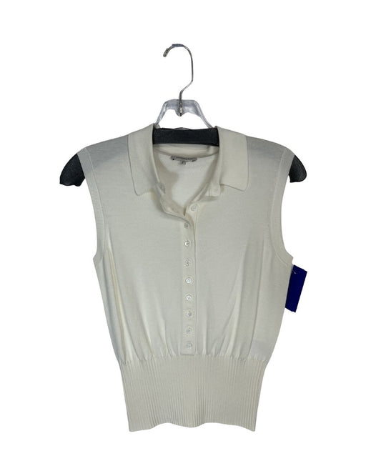 LAFAYETTE 148 White Sleevless Knit Top (Size XS)
