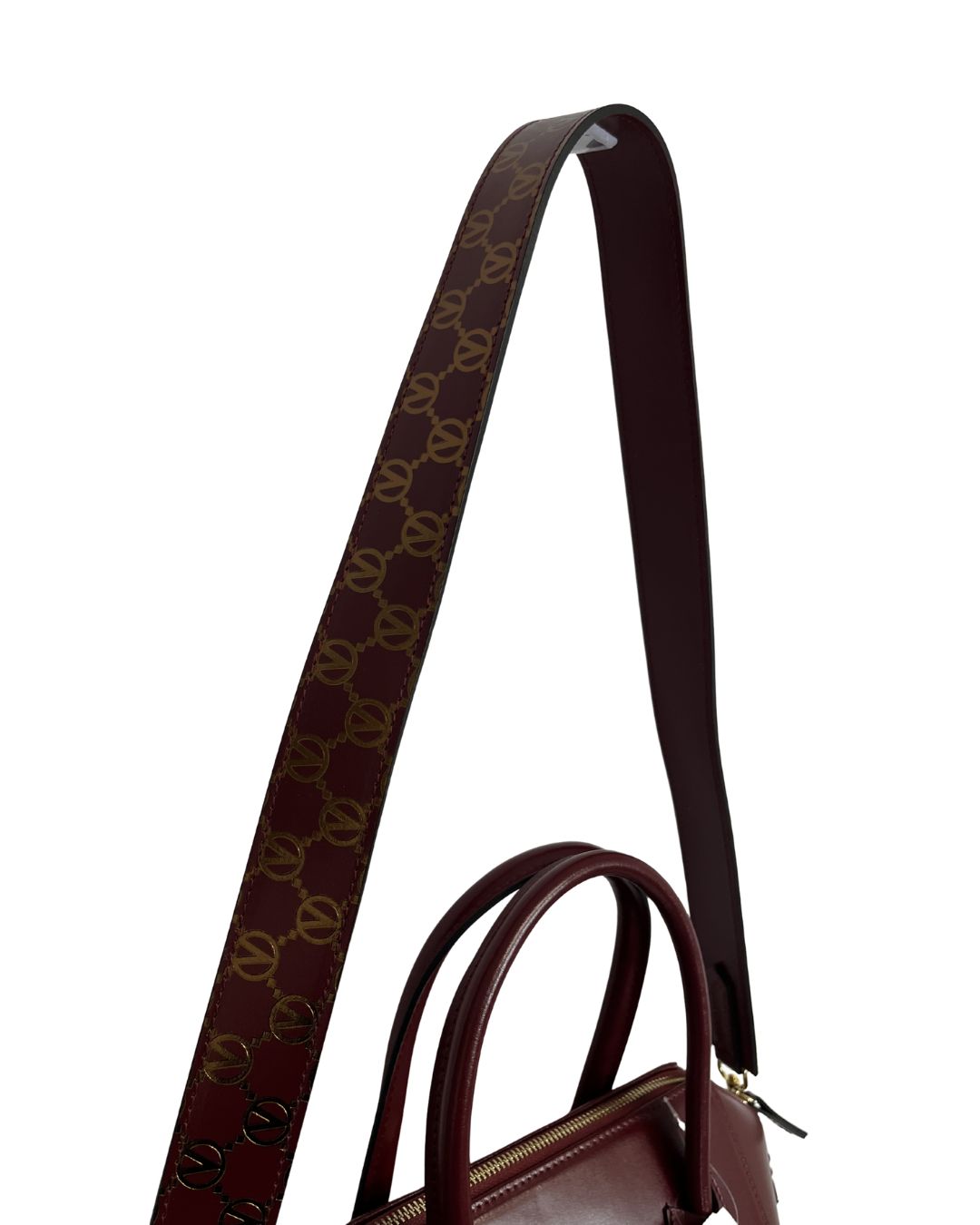 VALENTINO Minimi Forever Burgundy Leather Handbag