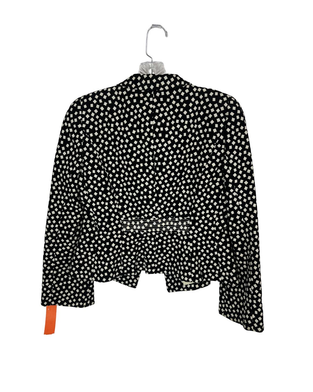 ARMANI COLLEZIONI Vintage Black & White Geometric Pattern Blazer & Skirt Set (Size 8)