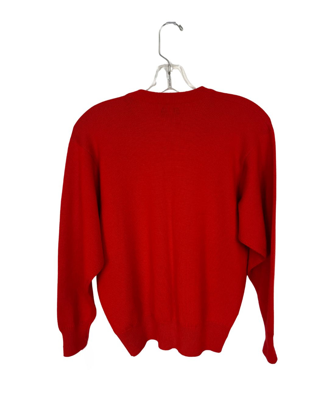 BURBERRY Red Cardigan (Size M)