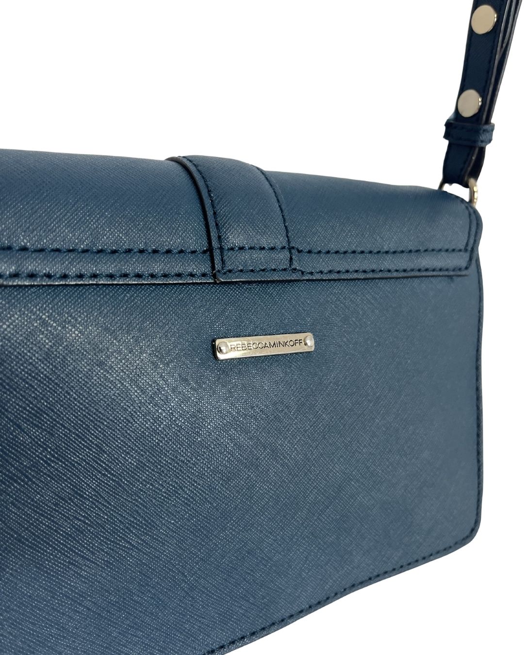 REBECCA MINKOFF Blue Leather Crossbody Bag