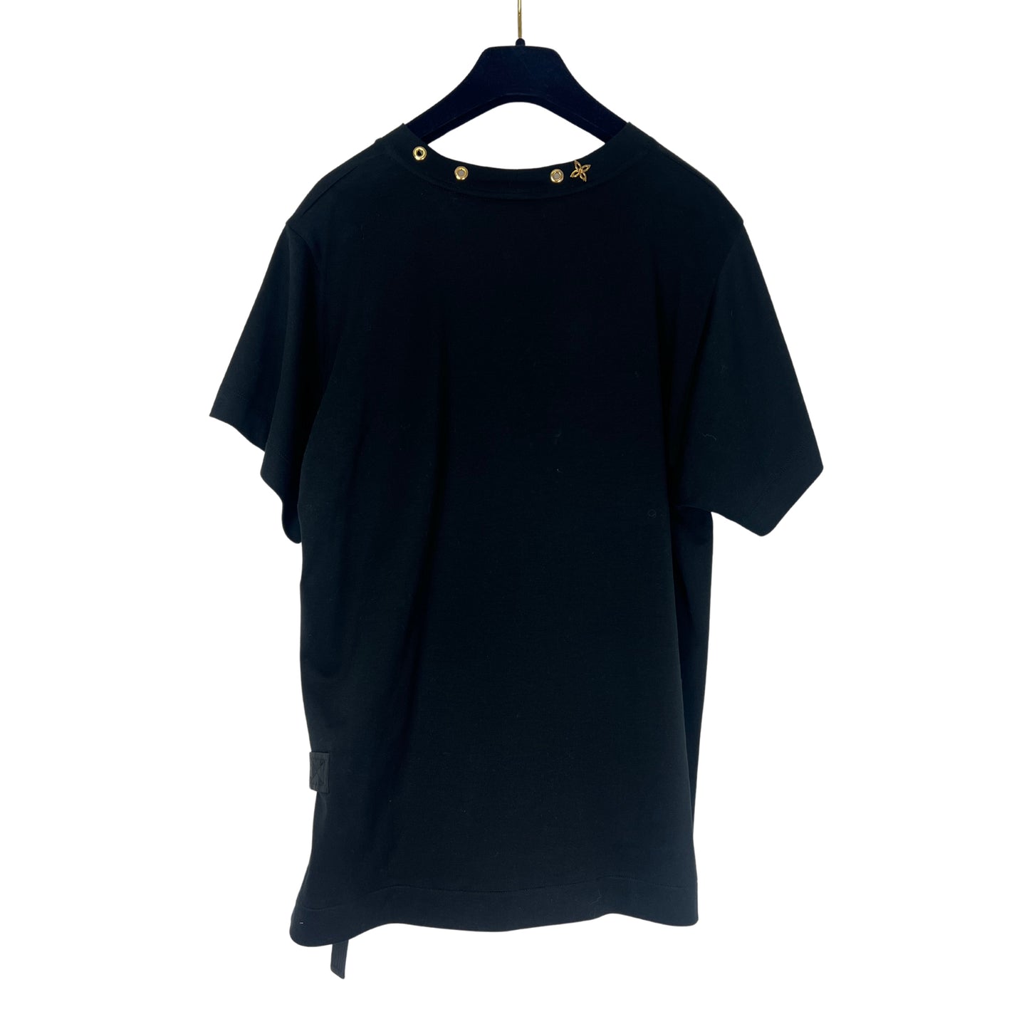 LOUIS VUITTON Black Side Strap T-Shirt