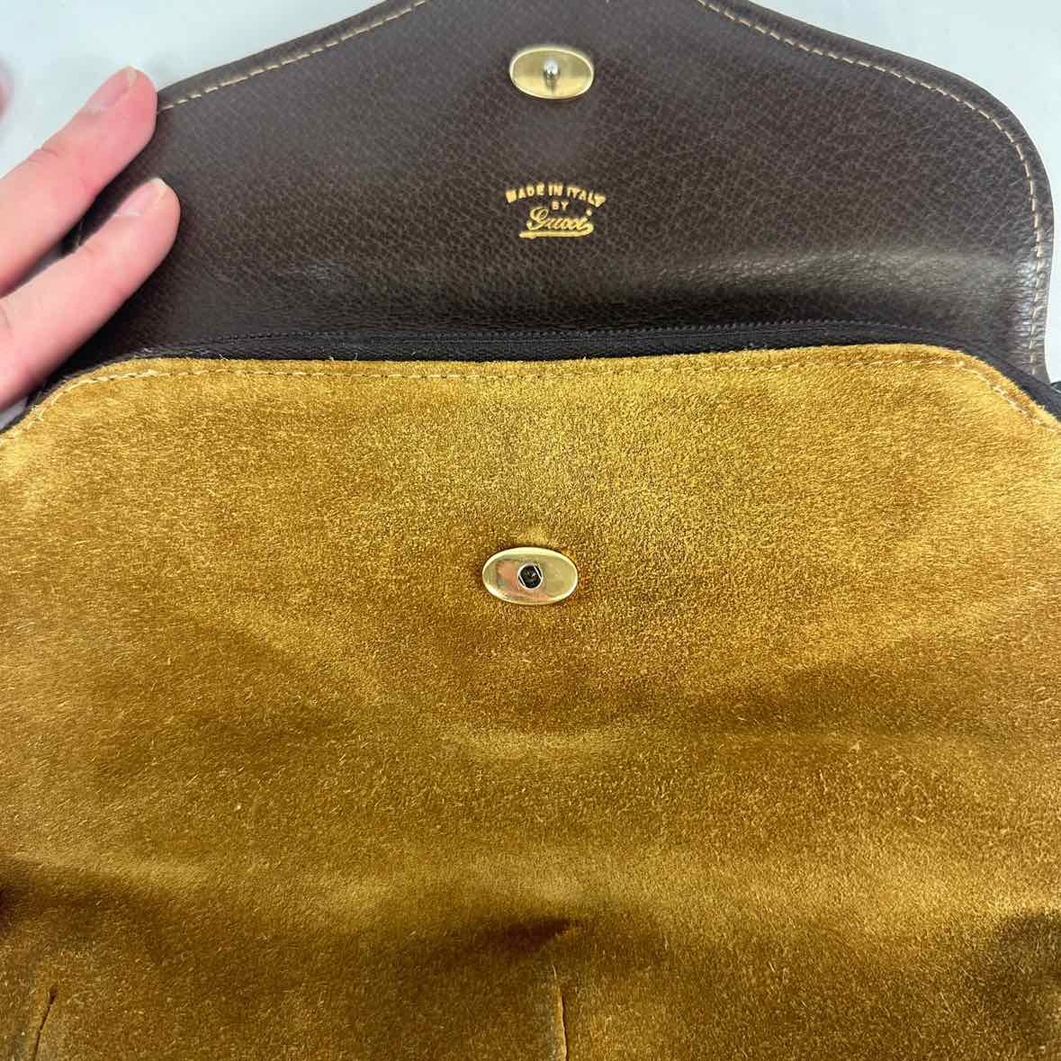 GUCCI Brown Clutch Purse