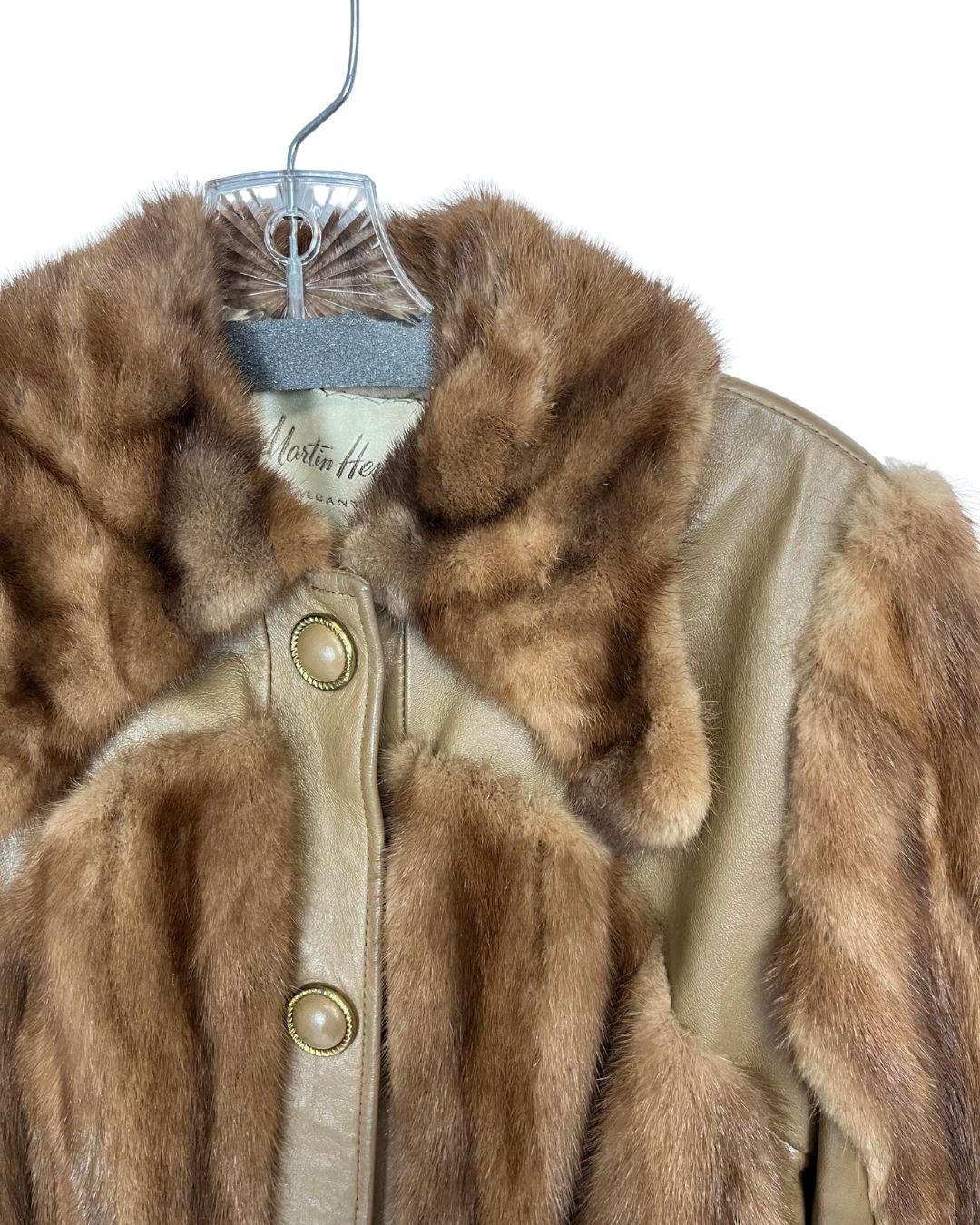 MARTIN HENIG Brown Fur Jacket (Size S)