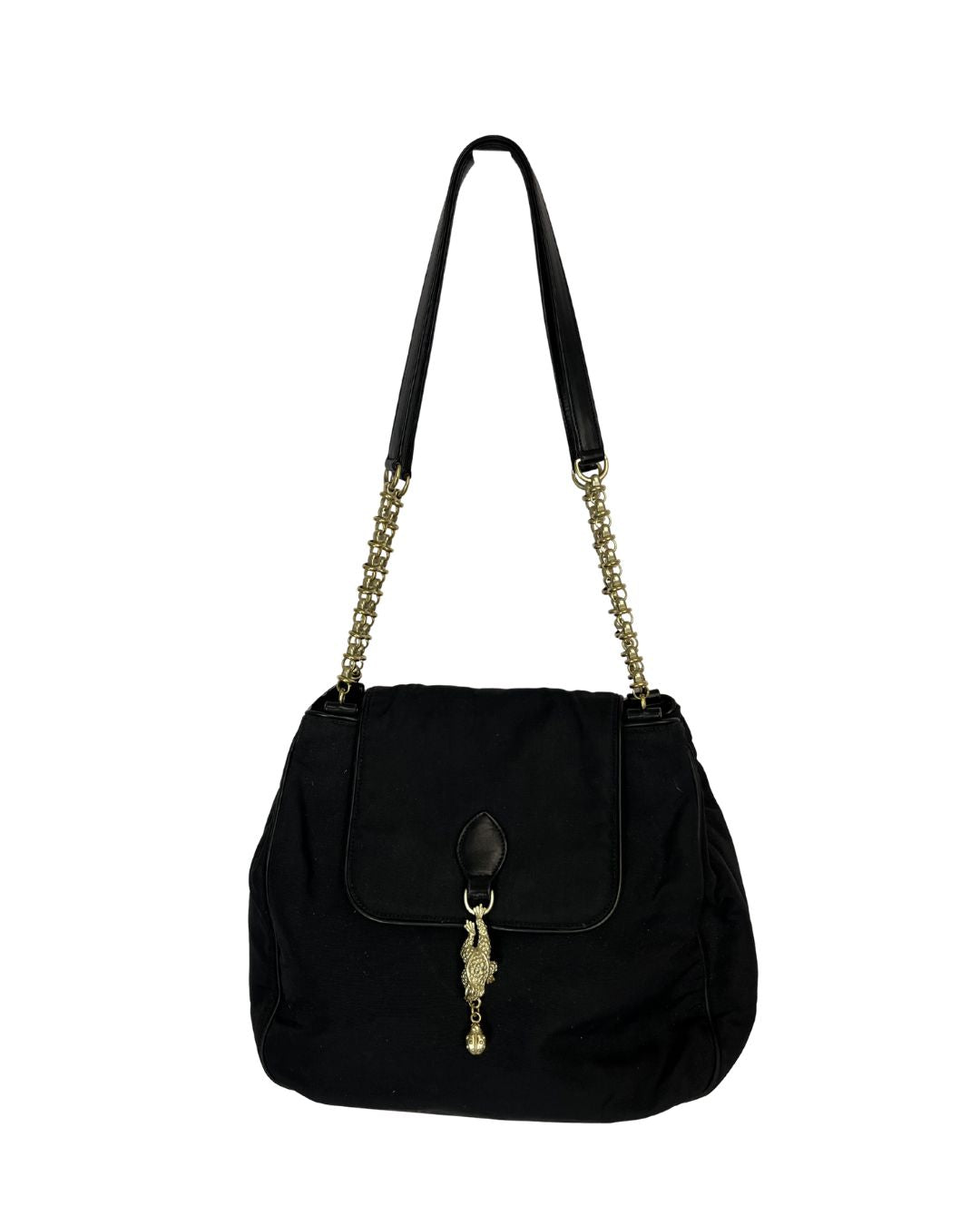 KIESELSTEIN CORD Black Nylon Shoulder Bag