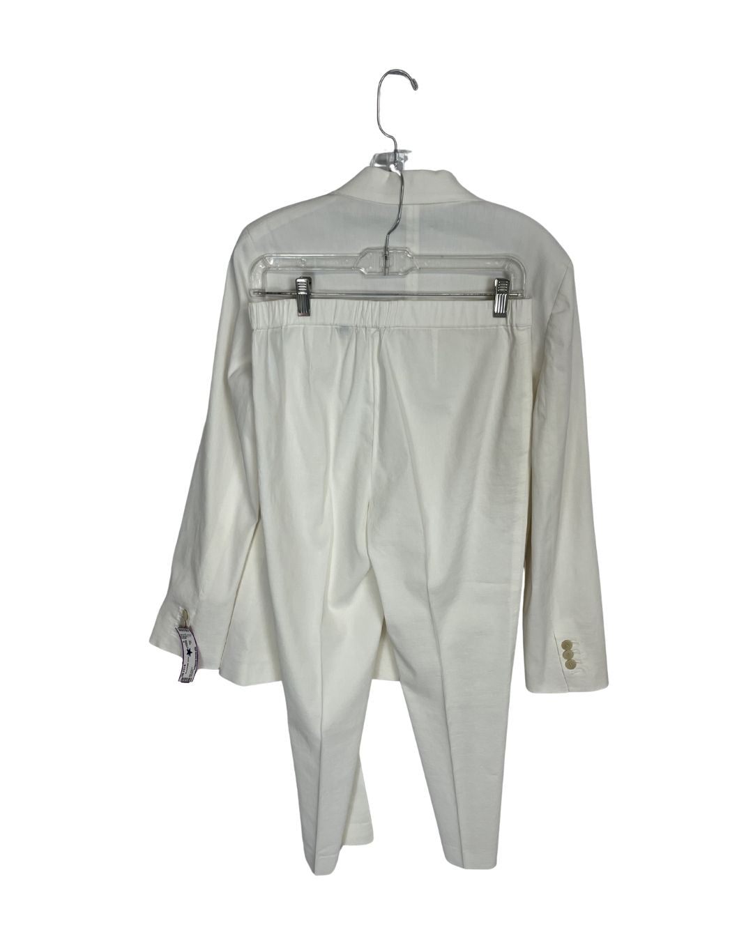 THEORY White Blazer & Pants Suit Set (Size 6)
