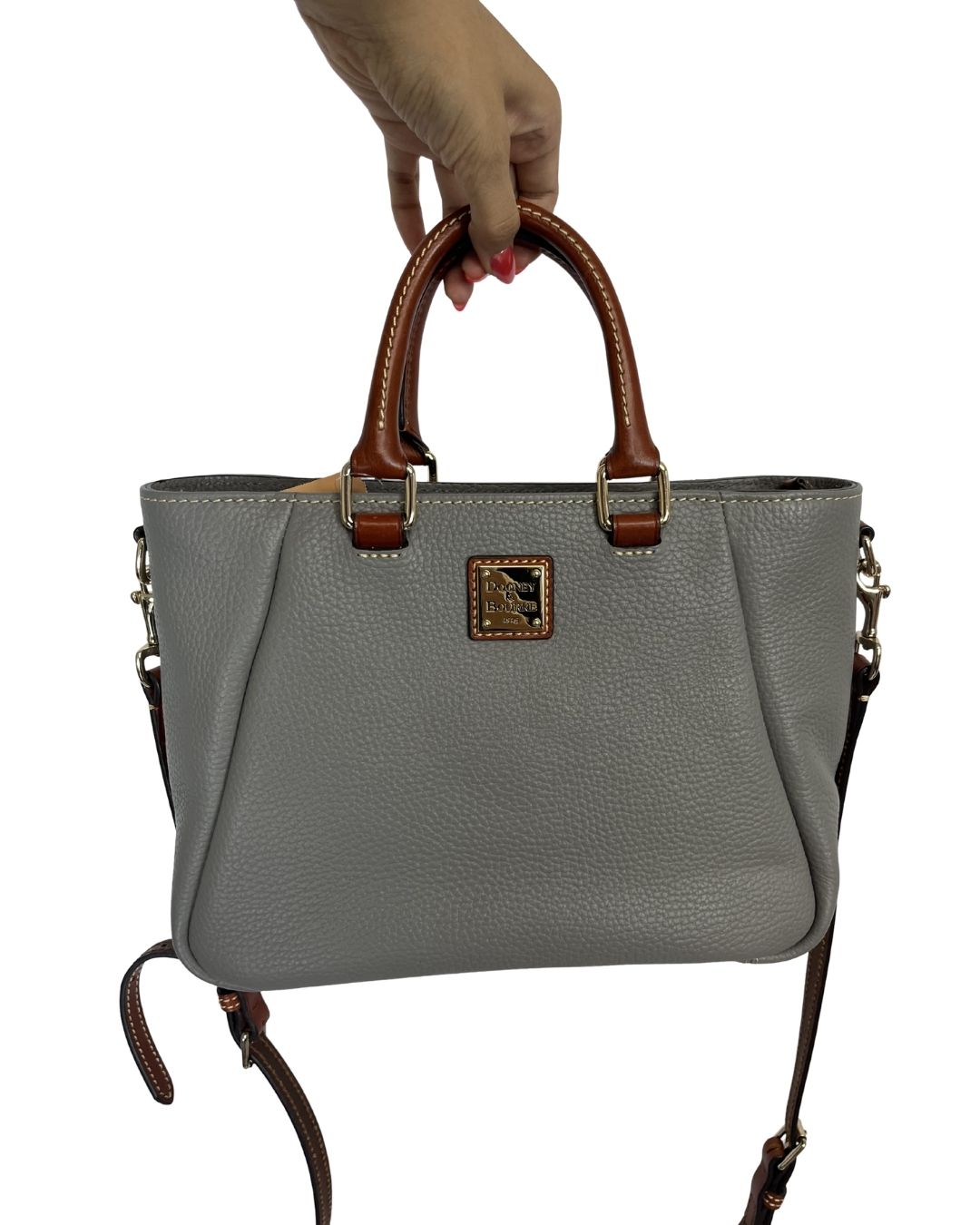 DOONEY & BOURKE Gray Leather Satchel