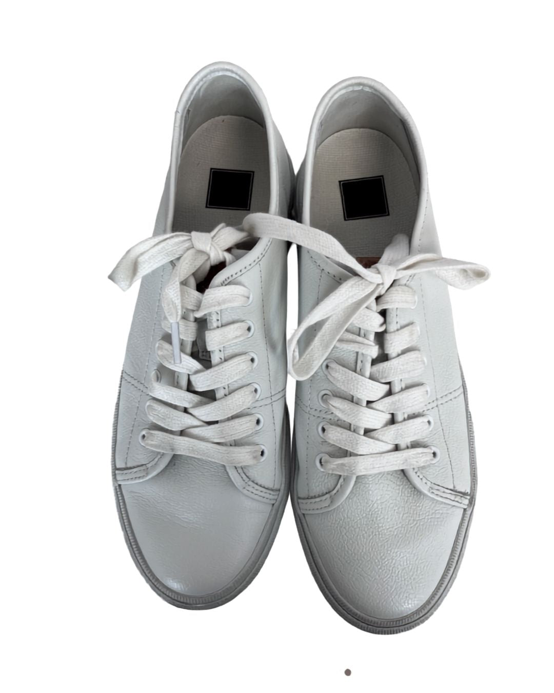 FRYE White Leather Sneakers (Size 7.5)