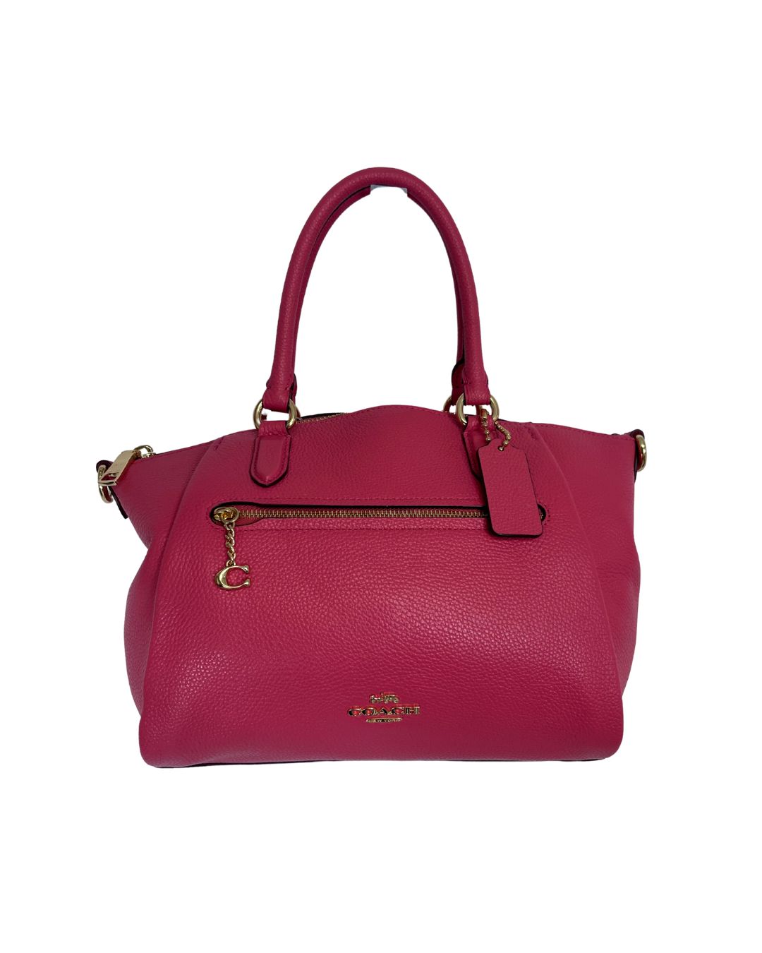 COACH Elise Pink Leather Satchel Handbag