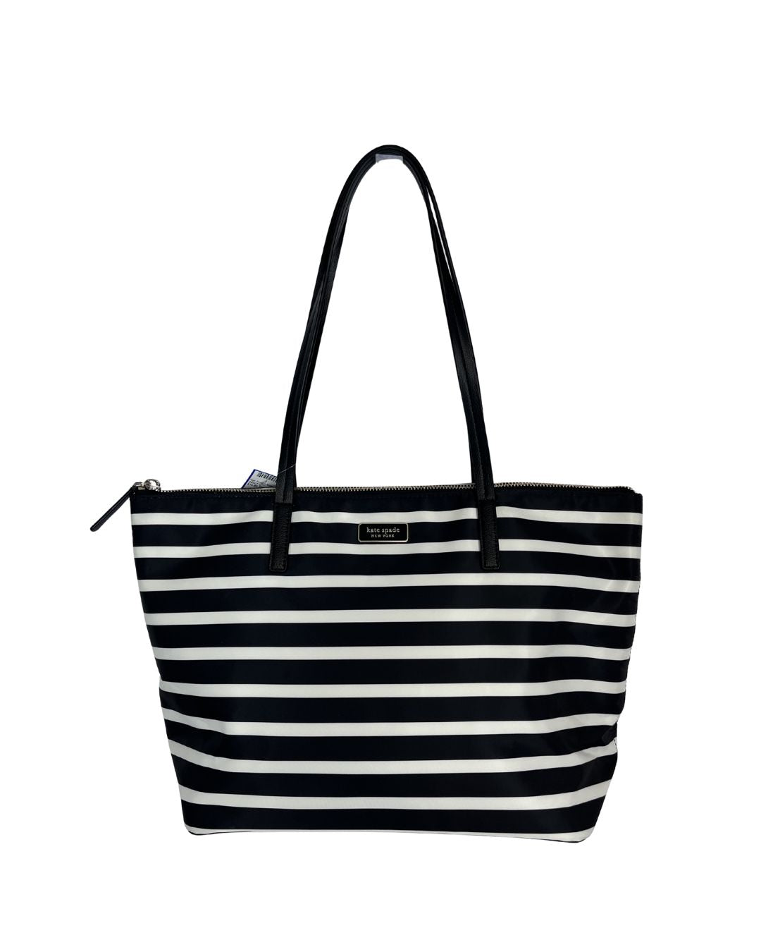 KATE SPADE Hayden Sailing Black & White Stripe Tote Bag