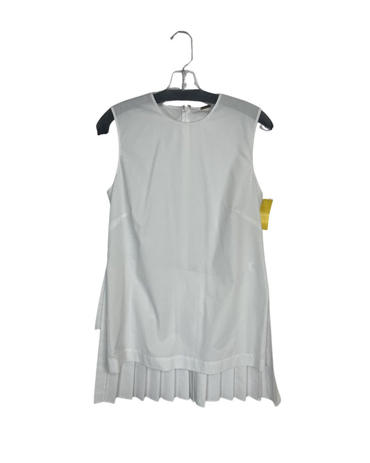 ADAM LIPPES White Pleated Skirt Dress (Size S)