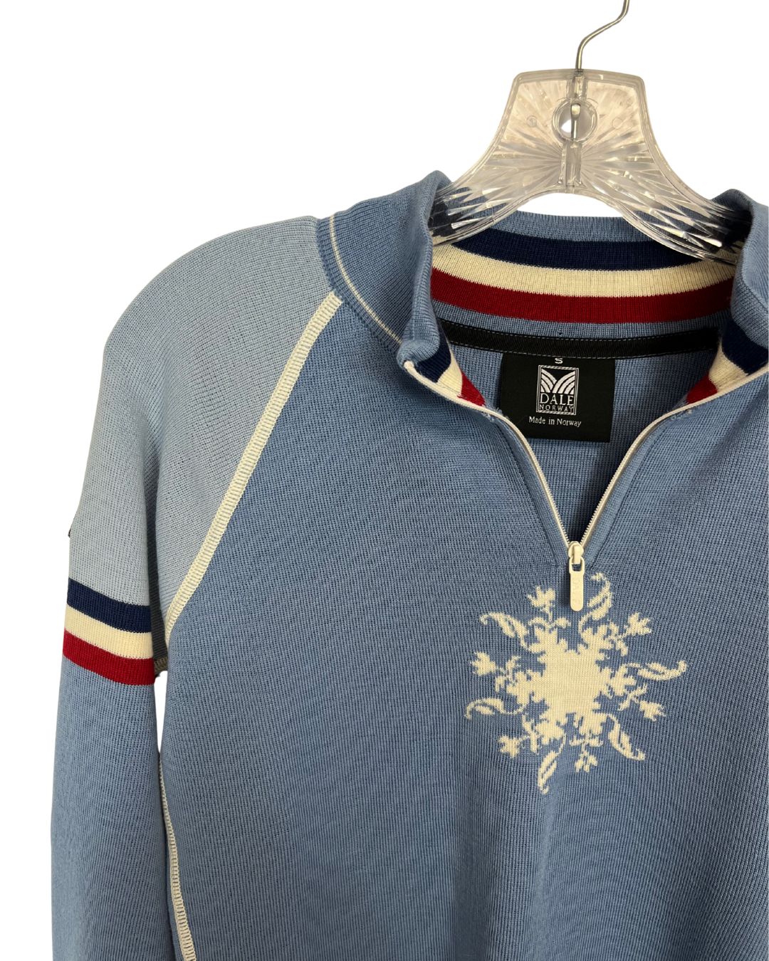 DALE OF NORWAY Vintage Blue Wool Sweater (Size S)