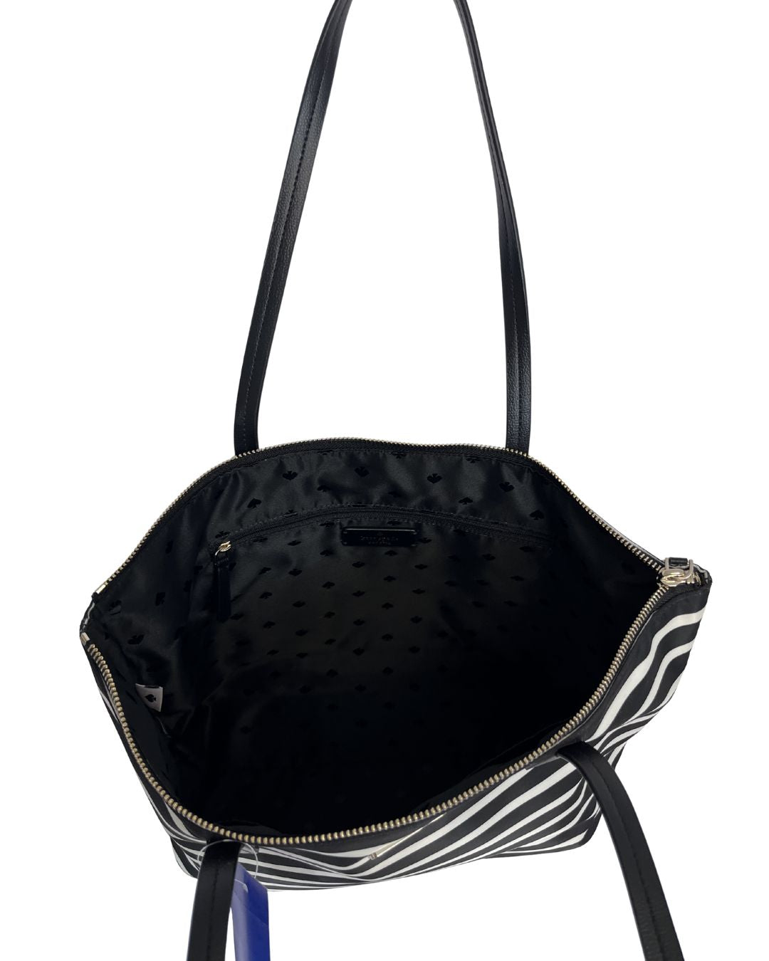 KATE SPADE Hayden Sailing Black & White Stripe Tote Bag