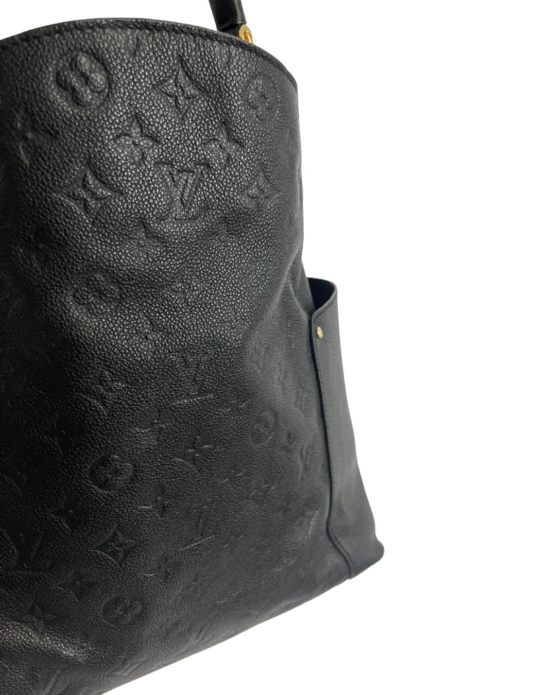 LOUIS VUITTON Bagatelle Monogram Empreinte Black Leather Bag