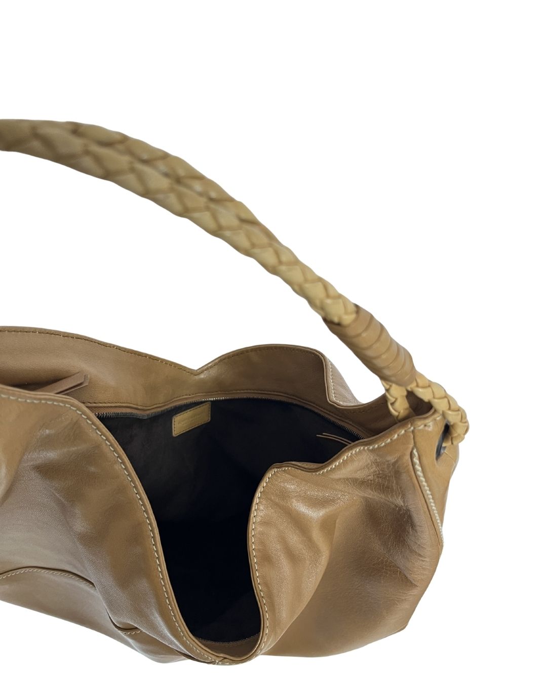 BOTTEGA VENETA Brown Leather Shoulder Bag