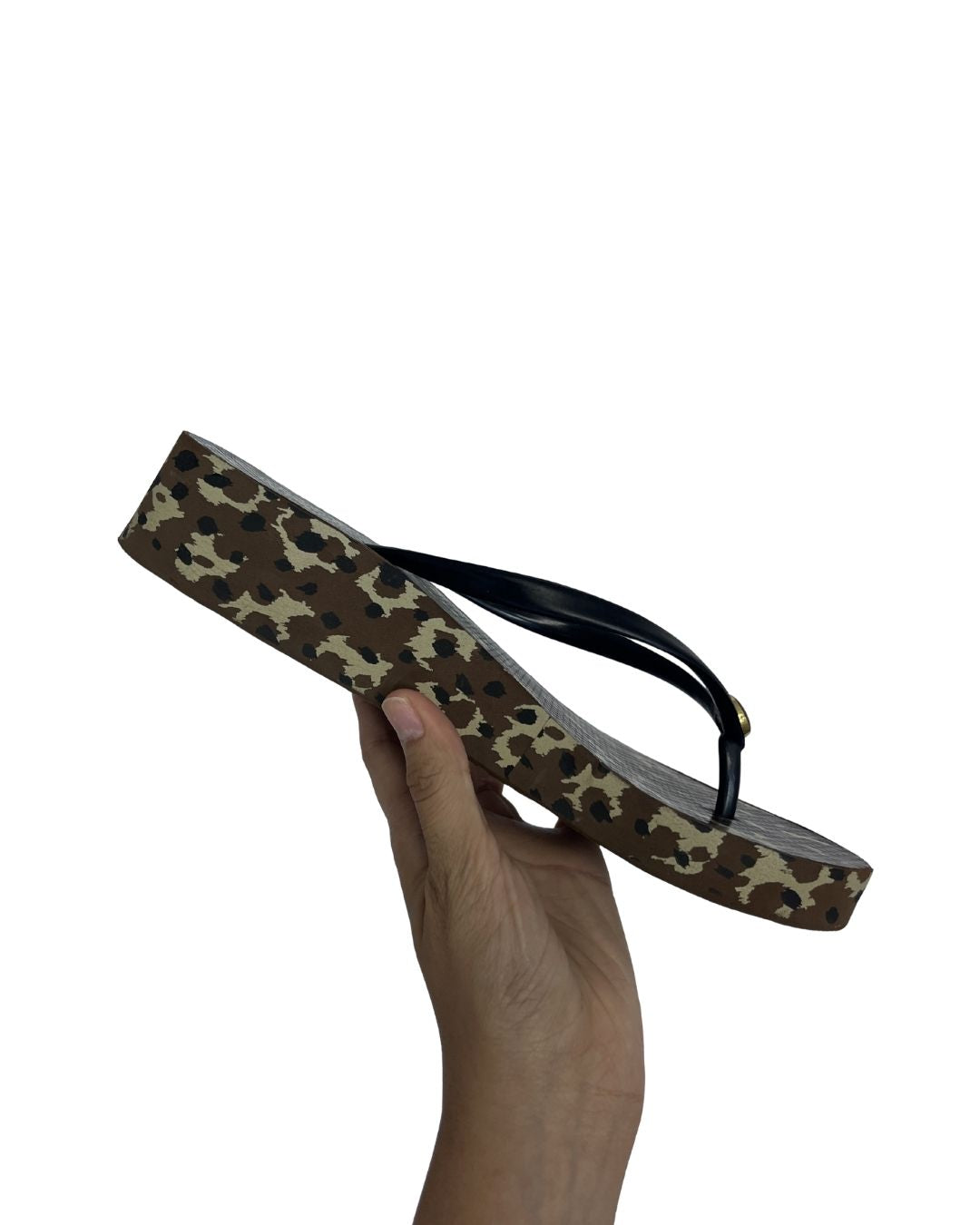 TORY BURCH Leopard Print Platform Sandals (Size 7.5)