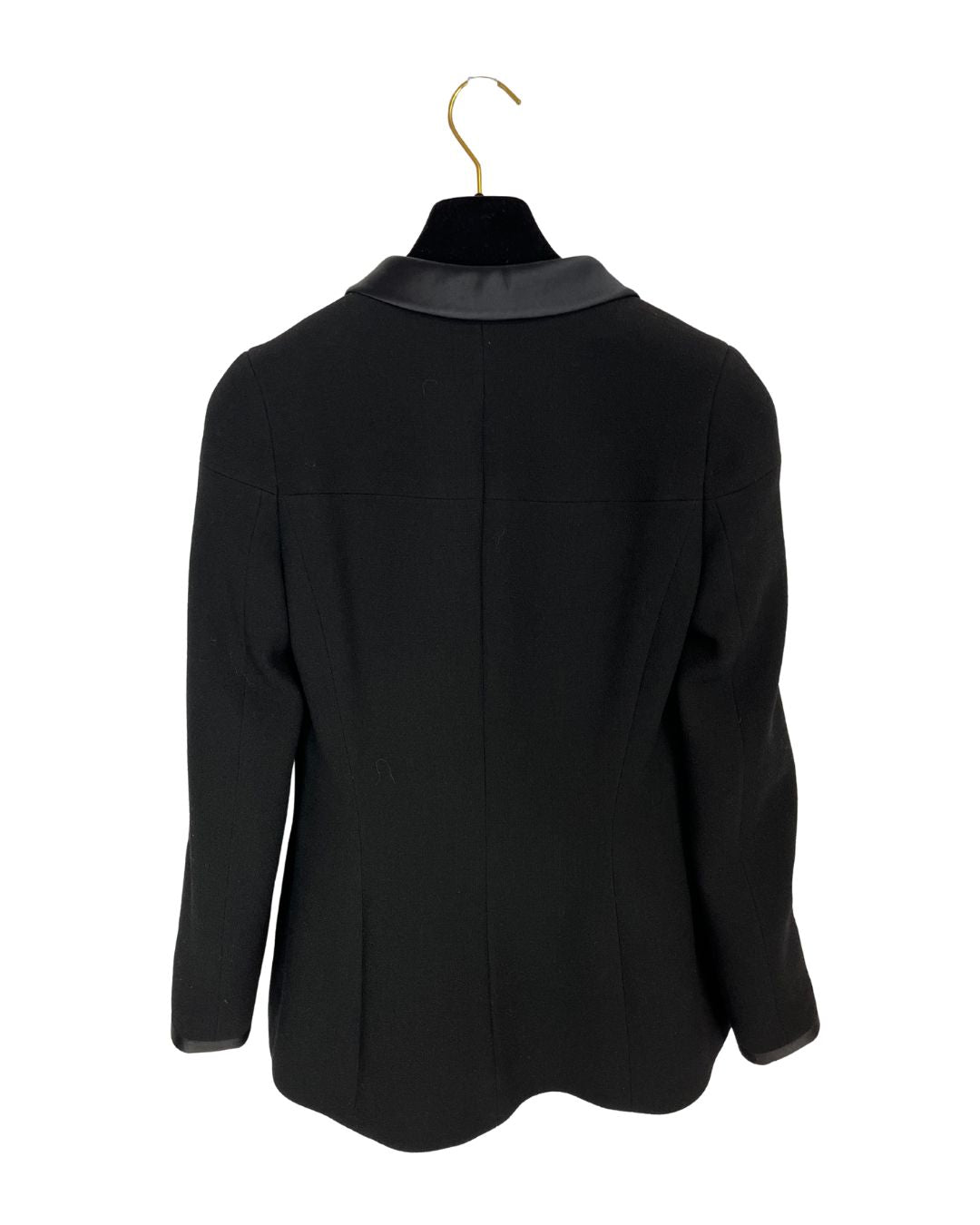 CHANEL Vintage Black Blazer & Skirt Set (Size S)